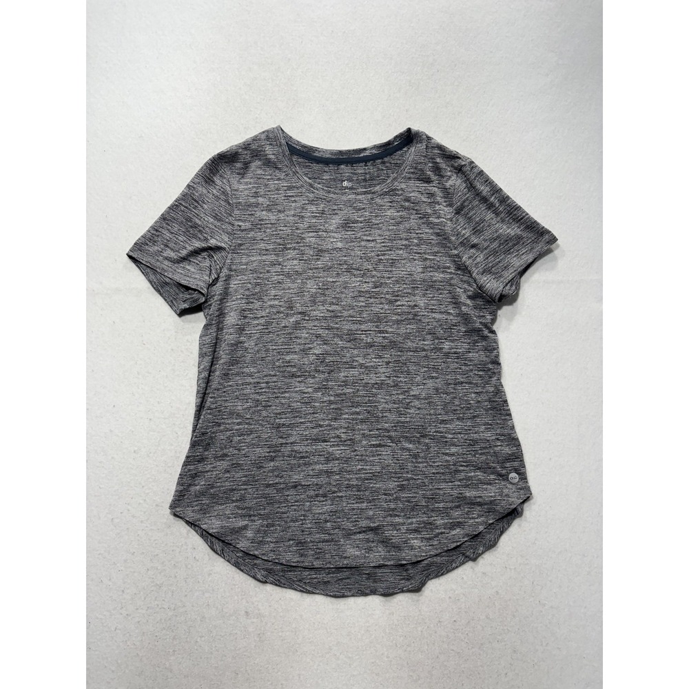 Dip Shirt Womens Medium Gray Crew Neck Short Sleeve Jersey Basic Tee Casual